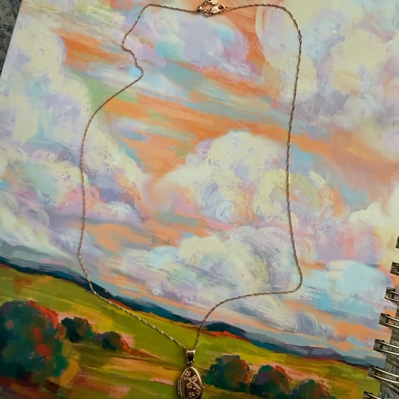 Shane Co. solid gold Rose Gold Floral Locket Necklace - Picture 13 of 13